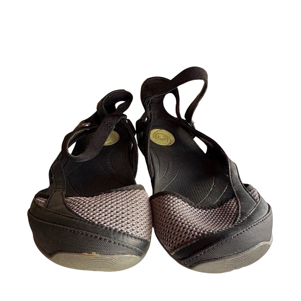 Teva Numa Mary Jane Shoes Womens 9 Black Leather Mesh Water Hiking 1005490 - Picture 6 of 7